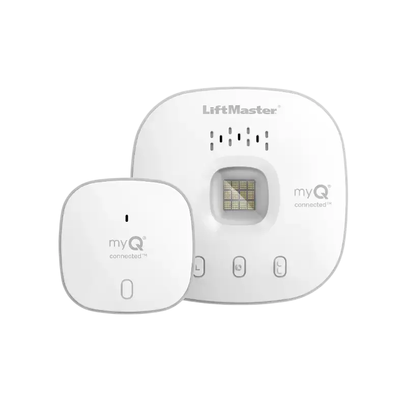 Hub inteligente LiftMaster myQ Connected y sensor inalámbrico para puertas de garaje